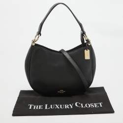 Coach Black Leather Nomad Hobo
