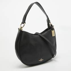 Coach Black Leather Nomad Hobo