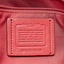 Pre Owned Coach Red Leather Edie 31 Shoulder Bag