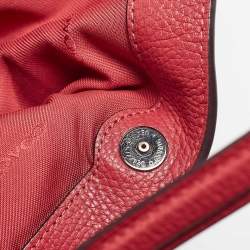 Pre Owned Coach Red Leather Edie 31 Shoulder Bag
