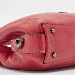Pre Owned Coach Red Leather Edie 31 Shoulder Bag