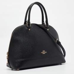Pre Owned Coach Black Leather Sierra Satchel