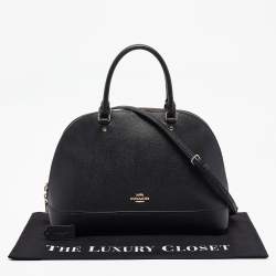 Pre Owned Coach Black Leather Sierra Satchel