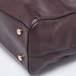 Pre Owned Coach Burgundy Leather Swagger Blake Carryall 25 Tote