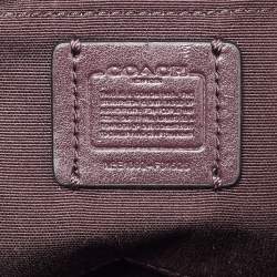 Pre Owned Coach Burgundy Leather Swagger Blake Carryall 25 Tote