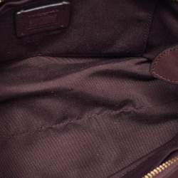 Pre Owned Coach Burgundy Leather Swagger Blake Carryall 25 Tote