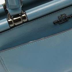 مملو كة مسبقًا Coach Blue Leather Selena Grace Tote