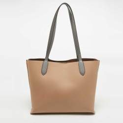 Coach Beige/Grey Leather Willow Tote