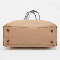 Coach Beige/Grey Leather Willow Tote