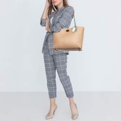 Coach Beige/Grey Leather Willow Tote