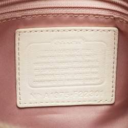 Coach Beige Signature Fabric Kristine Hobo