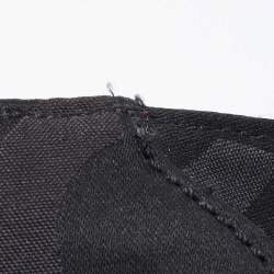 Coach Black Signature Canvas and Lizard Embossed Leather Mia Tote