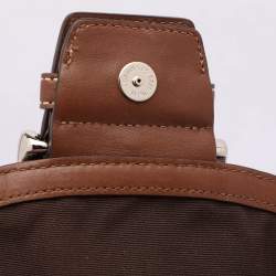 Pre Owned Coach Beige/Brown Signature Canvas Soho Vintage Flap Shoulder Bag