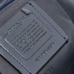 Pre Owned Coach Navy Blue Leather Prairie Satchel