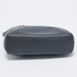 Pre Owned Coach Navy Blue Leather Prairie Satchel