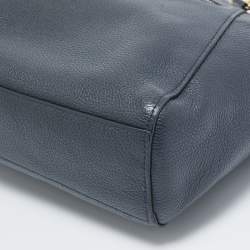 Pre Owned Coach Navy Blue Leather Prairie Satchel