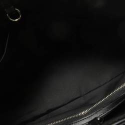 Coach Black/Grey Signature Coated Canvas Drawstring Carryall Bag