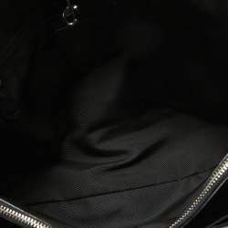 Coach Black/Grey Signature Coated Canvas Drawstring Carryall Bag