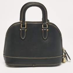 Coach Black Leather Revel Satchel