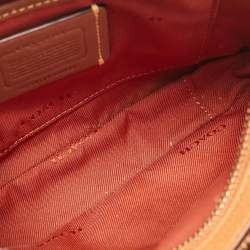 مملوكة مسبقًا Coach Brick Brown Leather Willow Camera Bag