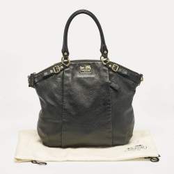 Coach Black Leather Sophia Madison Tote