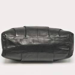 Pre Owned Coach Black Leather Madison Pinnacle Carrie Satchel