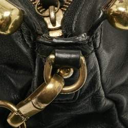 Pre Owned Coach Black Leather Madison Pinnacle Carrie Satchel