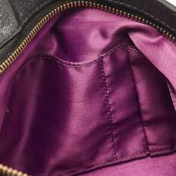 Pre Owned Coach Black Leather Madison Pinnacle Carrie Satchel