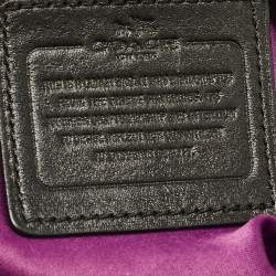 Pre Owned Coach Black Leather Madison Pinnacle Carrie Satchel