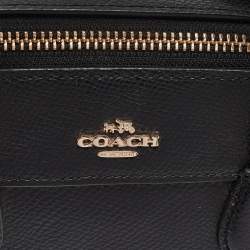 Pre Owned Coach Black Leather Mini Bennett Satchel
