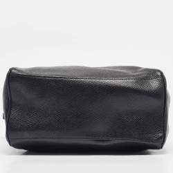 Pre Owned Coach Black Leather Mini Bennett Satchel