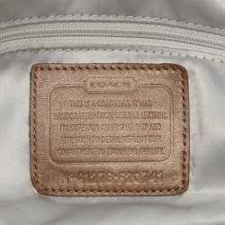 Coach Brown Embossed Leather South Tote