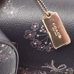 Coach Black Ribbon Bouquet Print Leather Kay Crossbody Bag