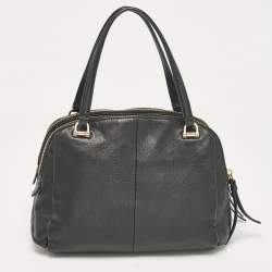 Coach Black Leather Madison Georgie Satchel