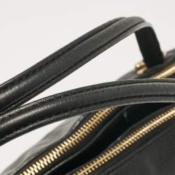 Coach Black Leather Madison Georgie Satchel