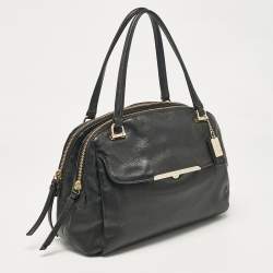 Coach Black Leather Madison Georgie Satchel