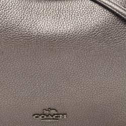 Pre Owned Coach Metallic Leather Chelsea Hobo