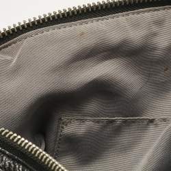 Coach Black Signature Canvas and Leather Legacy Haley Satchel