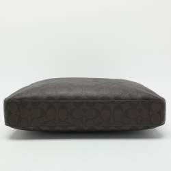 Coach Brown/Black Coated Canvas and Leather Laptop Bag