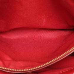 Coach Red Leather Christie Top Zip Satchel