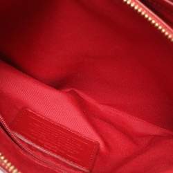 Coach Red Leather Christie Top Zip Satchel