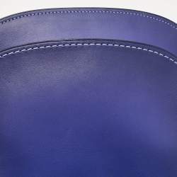 Pre Owned Coach Purple Leather Saddle 23 Crossbody Bag