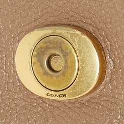 Pre Owned Coach Beige Leather Tabby 26 Shoulder Bag