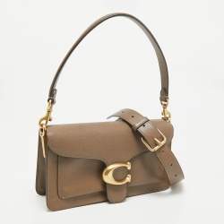 Pre Owned Coach Beige Leather Tabby 26 Shoulder Bag