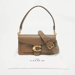 Pre Owned Coach Beige Leather Tabby 26 Shoulder Bag