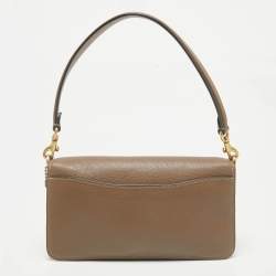 Pre Owned Coach Beige Leather Tabby 26 Shoulder Bag