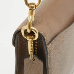 Pre Owned Coach Beige Leather Tabby 26 Shoulder Bag