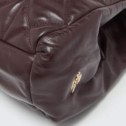 Pre Owned Coach Burgundy Quilted Leather Phoebe Madison Shoulder Bag