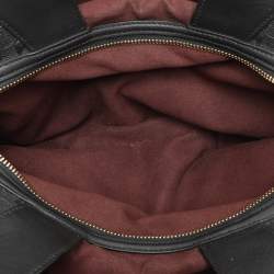 Pre Owned Coach Black Embossed Leather Lexy Shoulder Bag