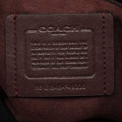Pre Owned Coach Black Embossed Leather Lexy Shoulder Bag
